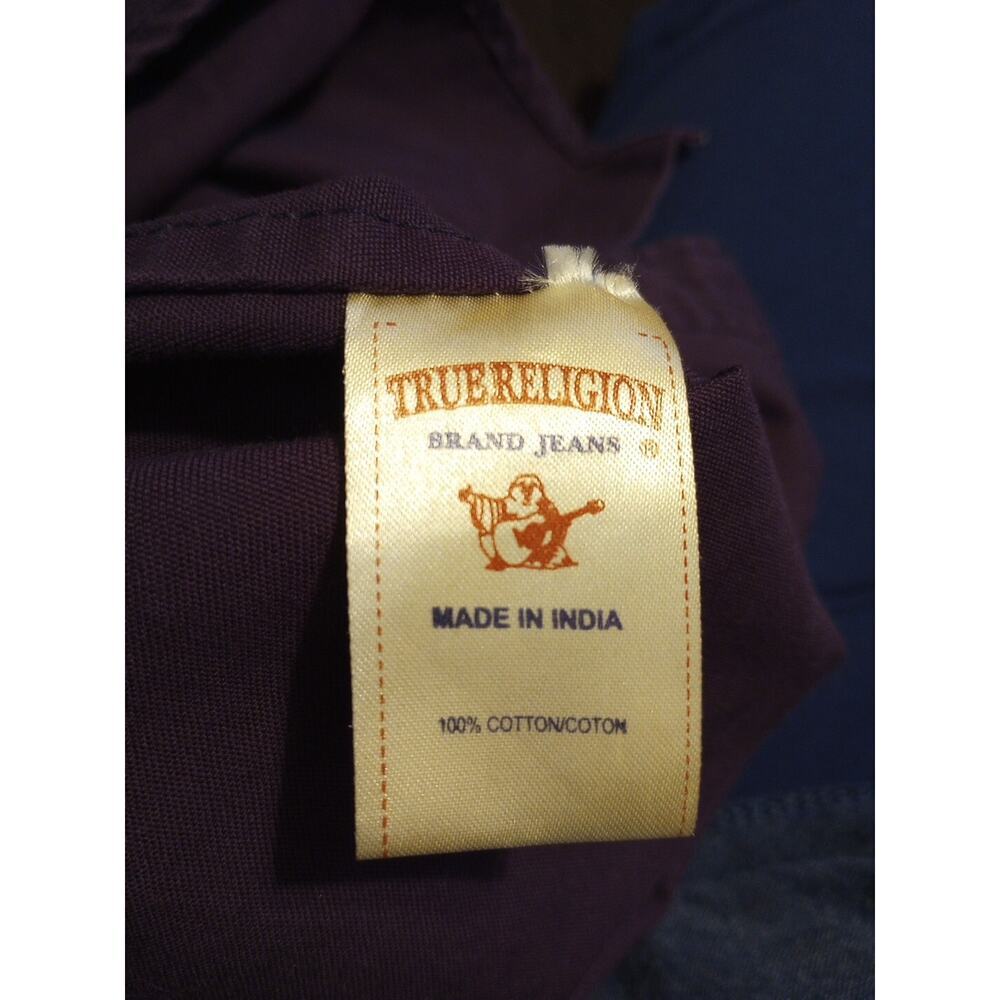 True Religion Hoodie Mens‎ XL Vtg Y2K Long Sleeve Button Up Embroidered Jacket - Picture 11 of 11